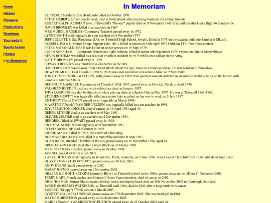 memoriam screenshot