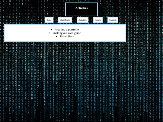 Coding Club/activities screenshot
