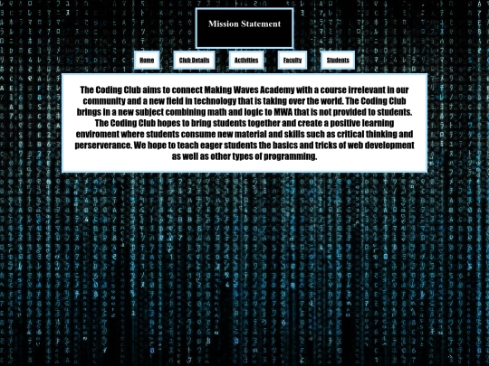 Coding Club/clubdetails screenshot