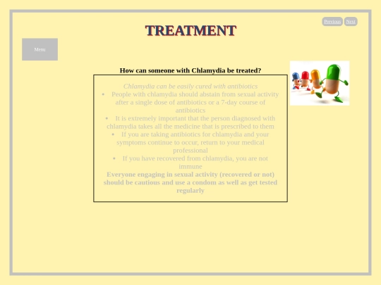 PSA/treatment screenshot