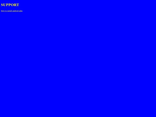 support screenshot