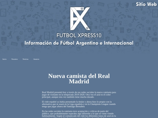 Nuevacamisetadelreal screenshot