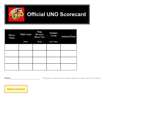 scorecard/html/uno screenshot