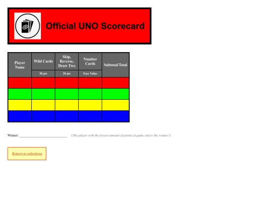 scorecard/html/unoretro screenshot