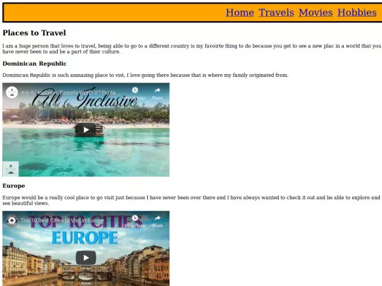 travel screenshot