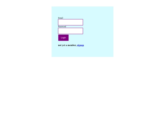login screenshot