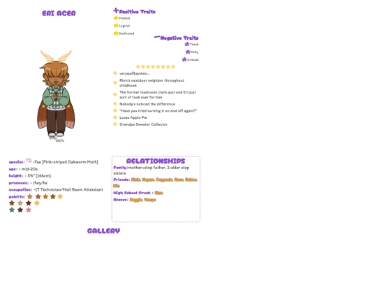 charaprofile/Eri screenshot
