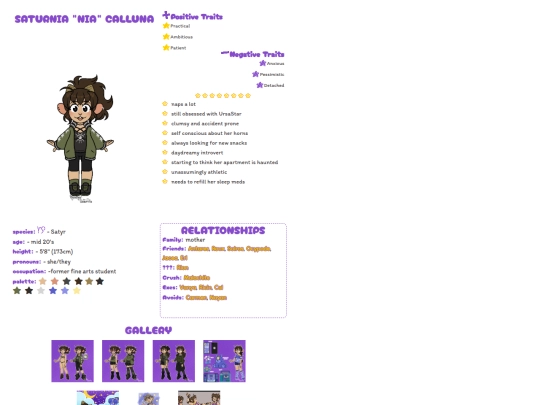 charaprofile/Nia screenshot