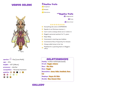 charaprofile/Vanya screenshot