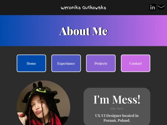 about-me screenshot