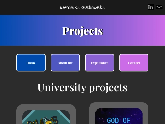 projects screenshot