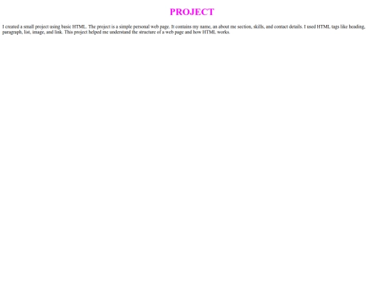project screenshot