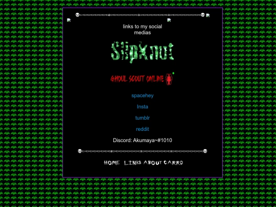 links screenshot