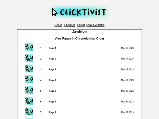 archive screenshot