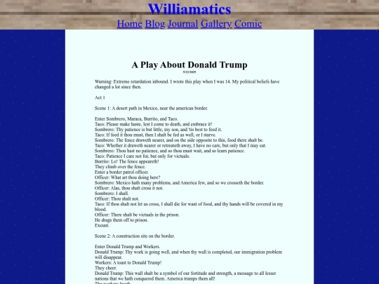 Blog/DonaldTrumpPlay screenshot