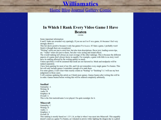 Blog/GameRankings screenshot