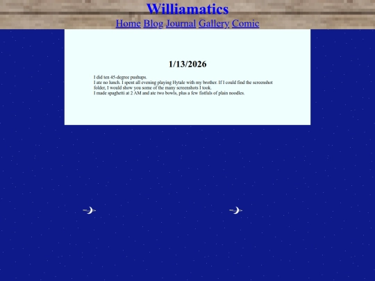 Journal/1-13-2026 screenshot