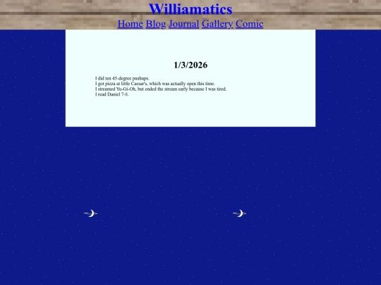 Journal/1-3-2026 screenshot