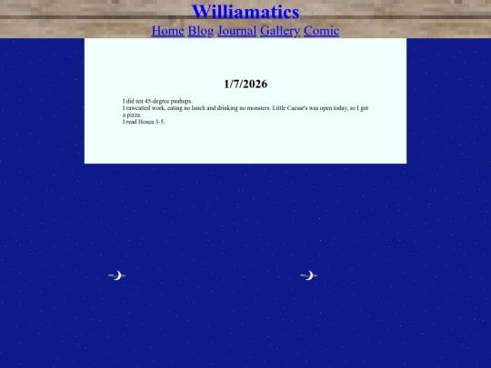 Journal/1-7-2026 screenshot