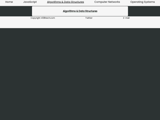algorithmsdatastructures screenshot