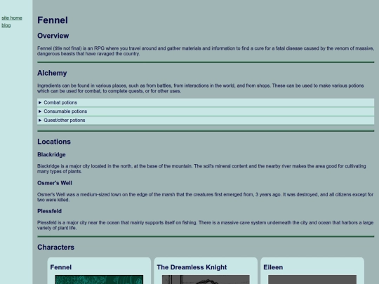projects/fennel screenshot