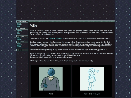 projects/forest/millie screenshot