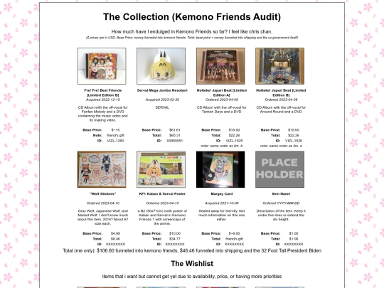 collection screenshot