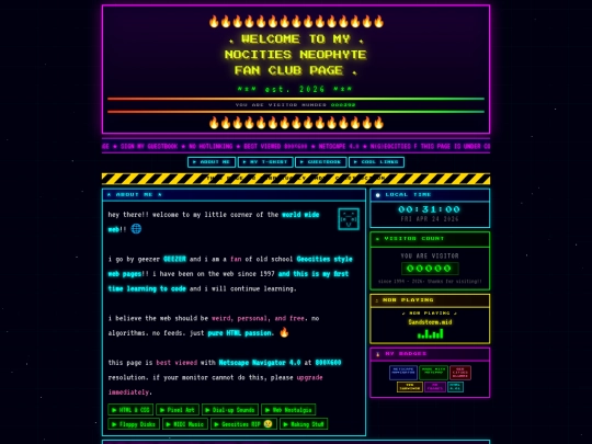 neophyte-fan-club screenshot