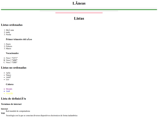 listasylineas screenshot