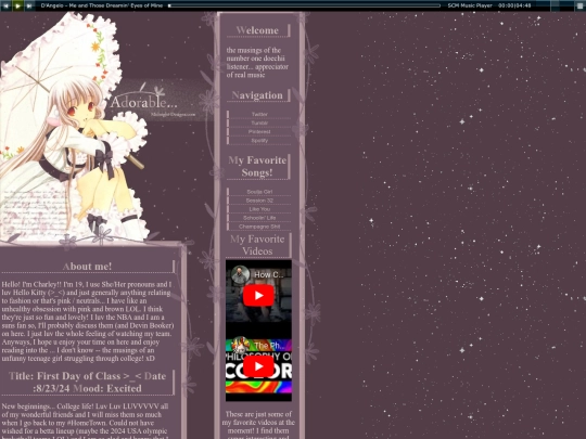 blogsite screenshot