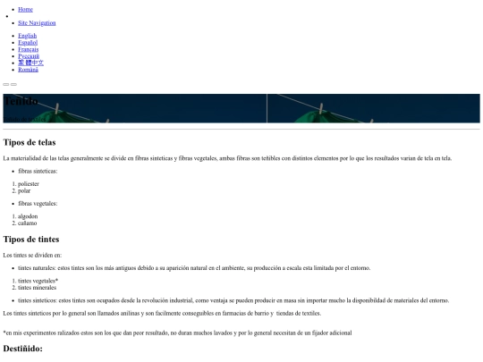 Tenido screenshot