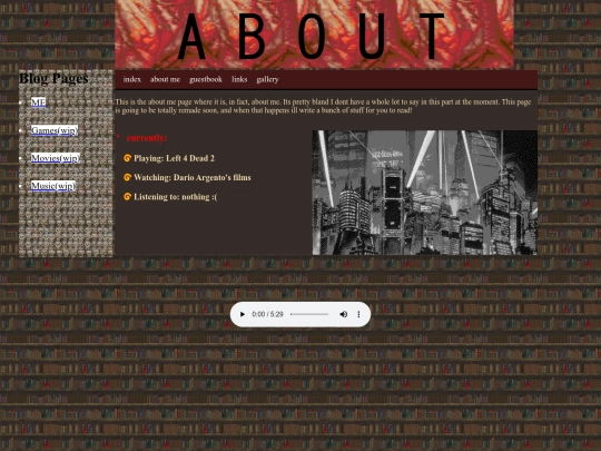 aboutme(old) screenshot