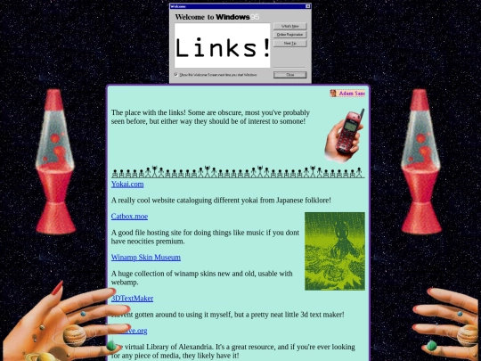 links screenshot