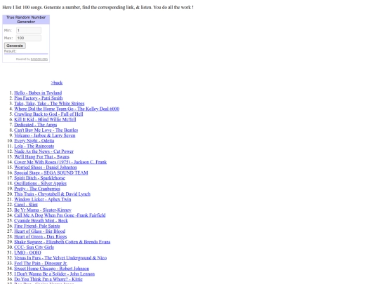100songs screenshot