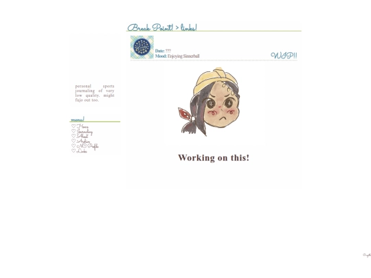 sports-journaling/links screenshot