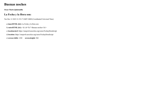 curso/FechayHoraScript screenshot