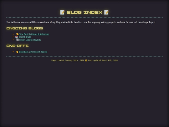 html/blog screenshot