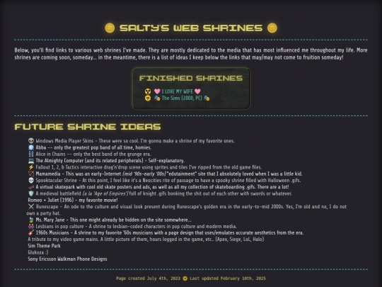 html/shrines screenshot