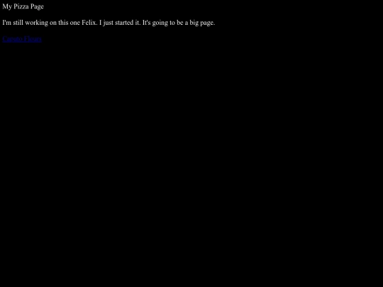 My Pizza Page screenshot