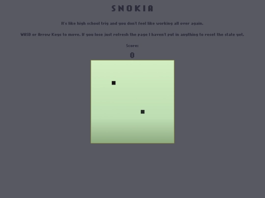 snake screenshot