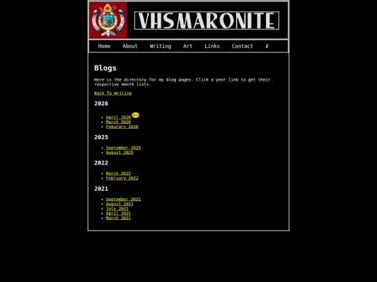 writing/blog/blist screenshot