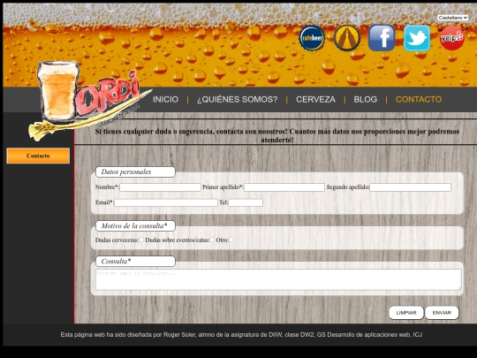 Contacto screenshot