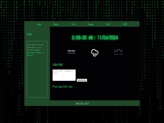 journal screenshot