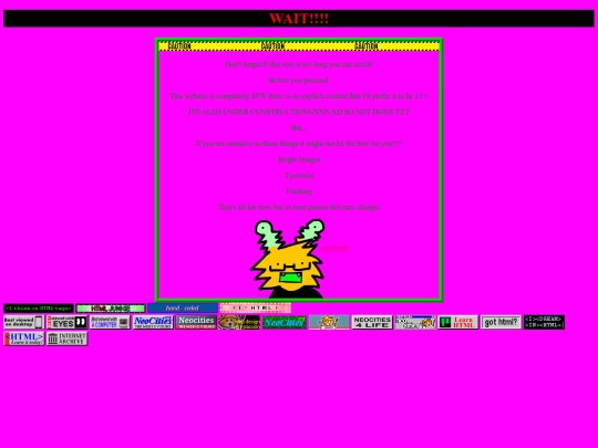 Warnings screenshot