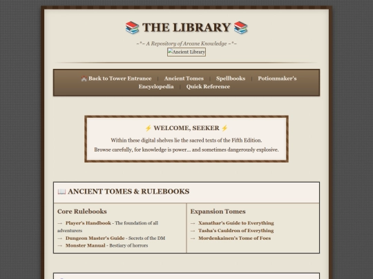 library screenshot
