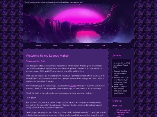 layout screenshot