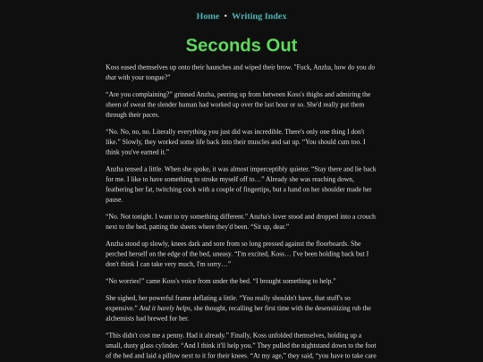 oneshots/seconds-out screenshot