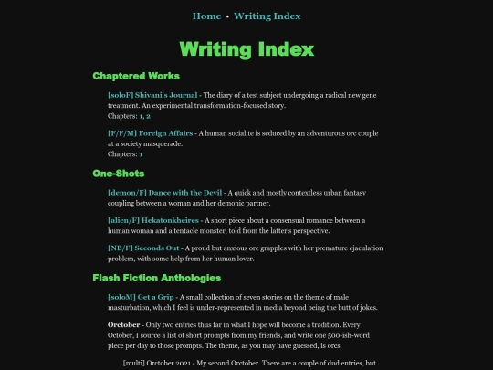 writing screenshot