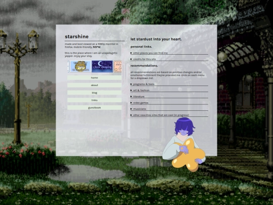 links screenshot