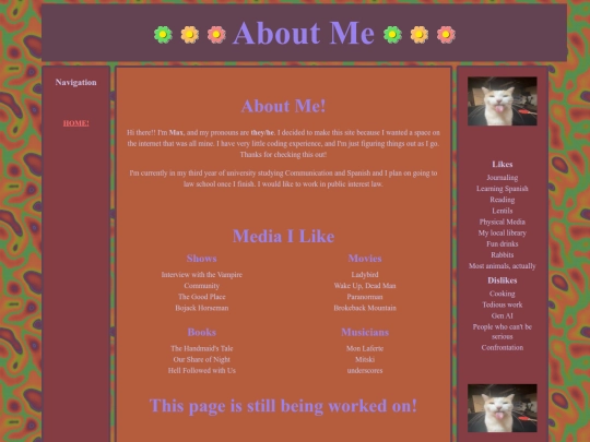 aboutme screenshot